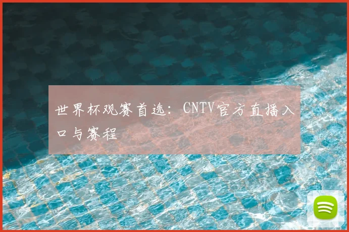 世界杯观赛首选:CNTV官方直播入口与赛程